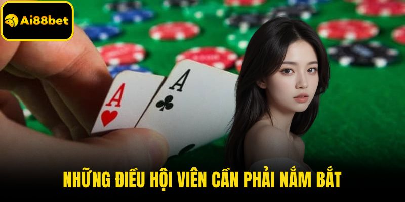 Những điều hội viên cần phải nắm bắt