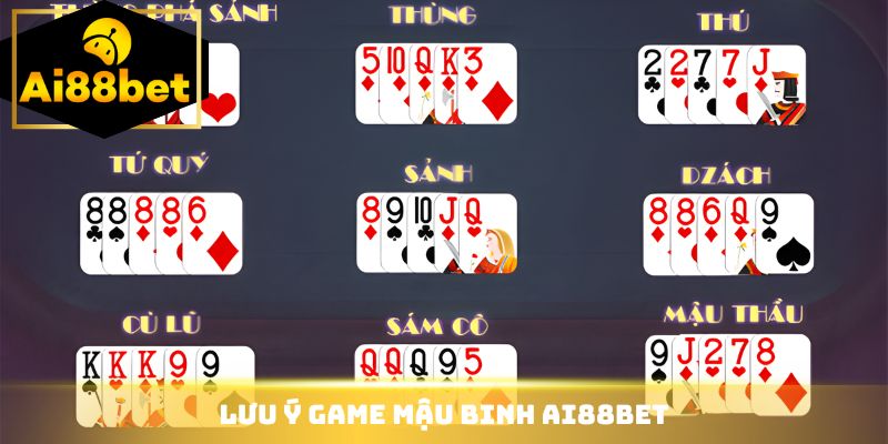 Lưu ý game mậu binh Ai88bet